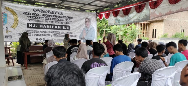 Hanifah Sosialisasi Pancasila di Padang Cermin Pesawaran