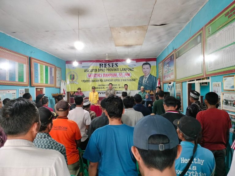 Gelar Reses di Pesawaran, Mustika Dicurhati Soal Pembangunan