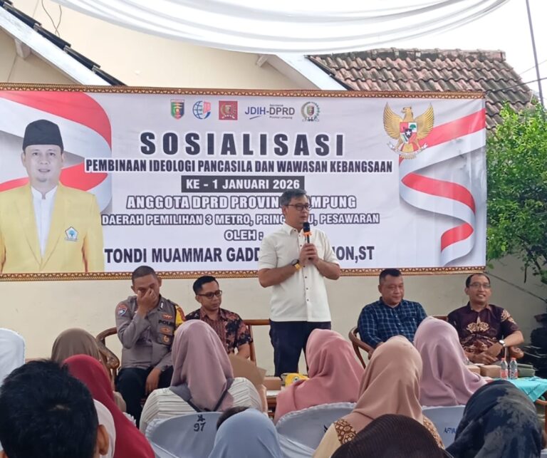 Anggota DPRD Provinsi Lampung Tondi : Warga Metro Harus Pancasilais