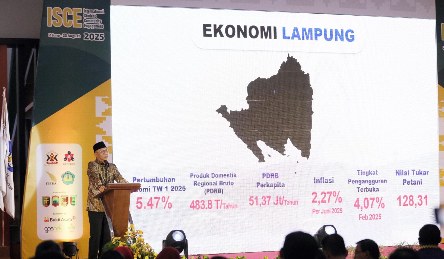 Gubernur Lampung Beri Motivasi 213 Mahasiswa KKN Internasional ISCE Tahun 2025