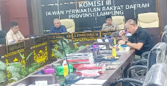Komisi III Dewan Perwakilan Rakyat Daerah (DPRD) Provinsi Lampung menggelar Rapat Dengar Pendapat (RDP) bersama Organisasi Perangkat Daerah (OPD) mitra kerja