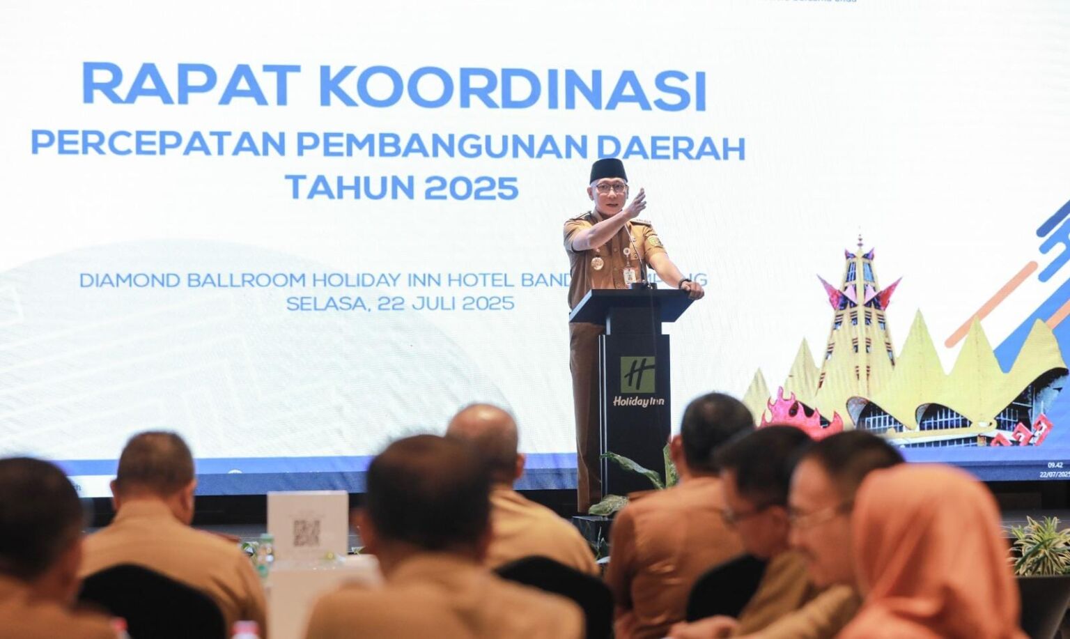 Gubernur Rahmat Mirzani Djausal Beri Pengarahan dalam Rakor Sekda se-Provinsi Lampung