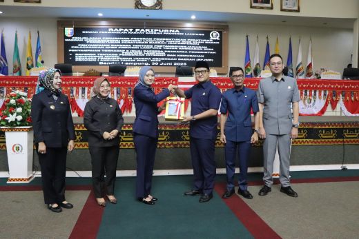 Wagub Lampung Sampaikan Raperda Pertanggungjawaban APBD 2024 dan 2 Raperda Prioritas di Rapat Paripurna DPRD