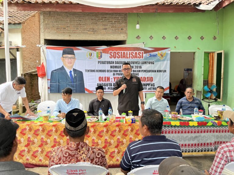 Yudha: Rembug Desa Harus Jadi Budaya Masyarakat Kota Jawa Pesawaran